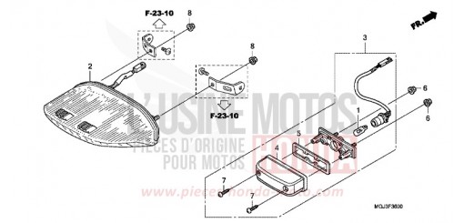 FEU ARRIERE CBF1000FAB de 2011